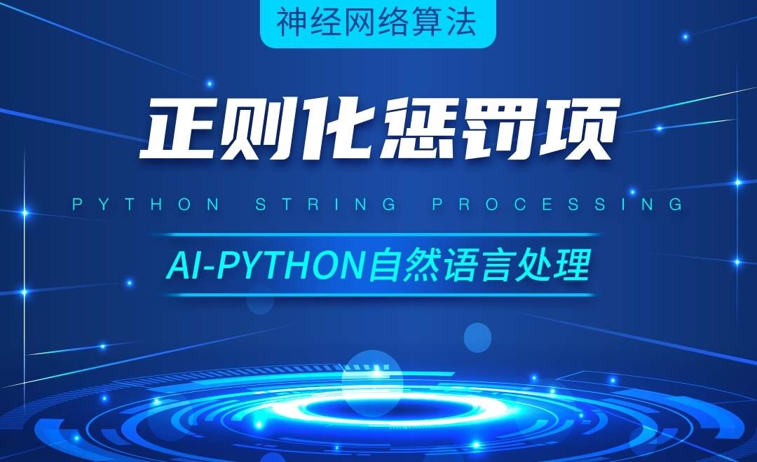 Python-正则化惩罚项-AI自然语言处理视频