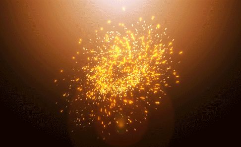 AE-大气金色粒子爆炸片头