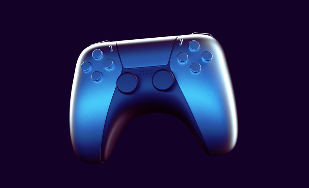 c4d-卡通ps5手柄建模渲染