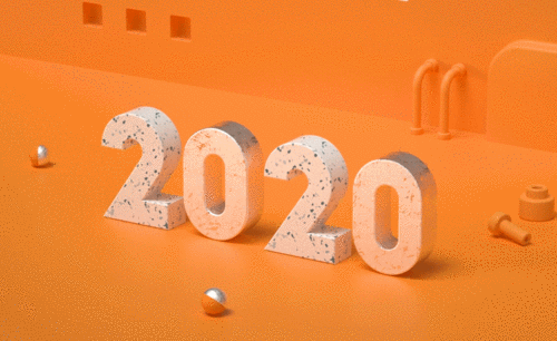 C4D+OC-2020跨年创意小动画