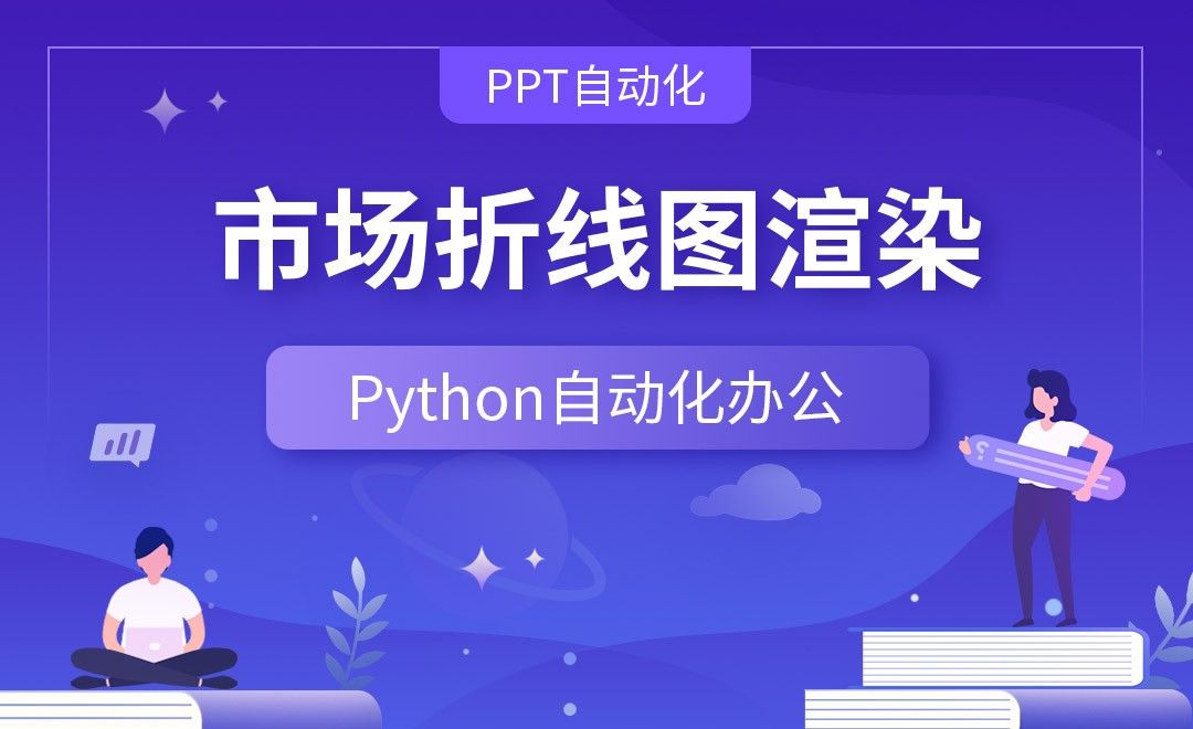 市场折线图渲染—Python办公自动化之【PPT自动化】