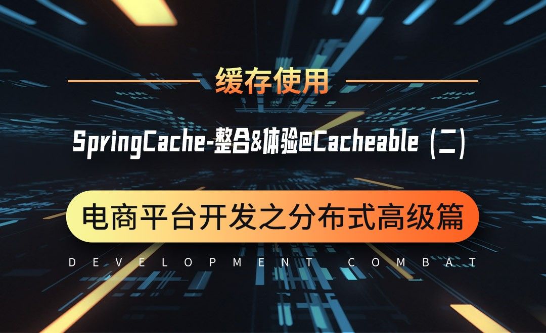 缓存-SpringCache-整合&体验@Cacheable-微服务分布式电商项目开发实战之高级篇