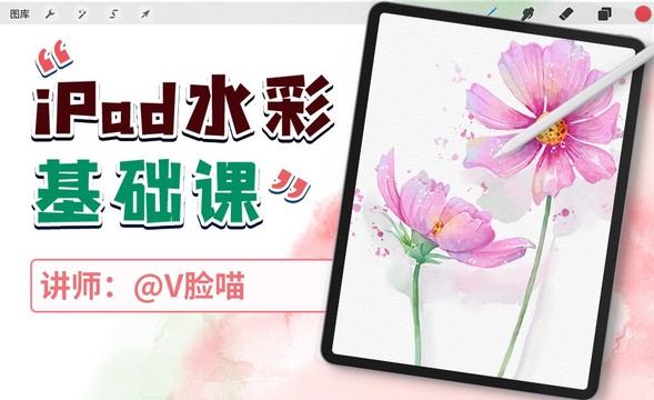 iPad水彩基础课-两朵花