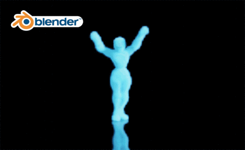 Blender-人物跳舞烟雾动画