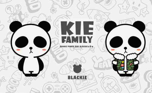AI-卡通形象设计-熊猫KIE Family 