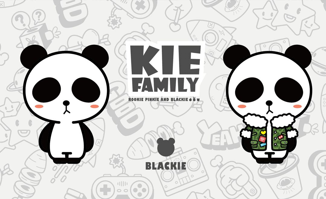 AI-卡通形象设计-熊猫KIE Family 