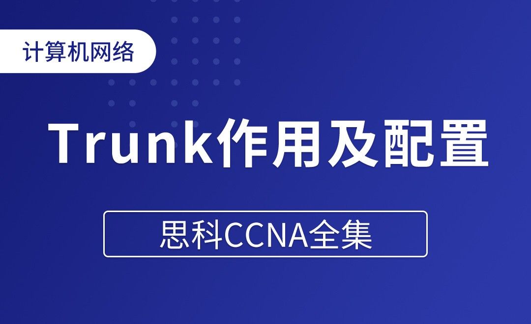 Trunk的作用及配置 - 思科CCNA全集