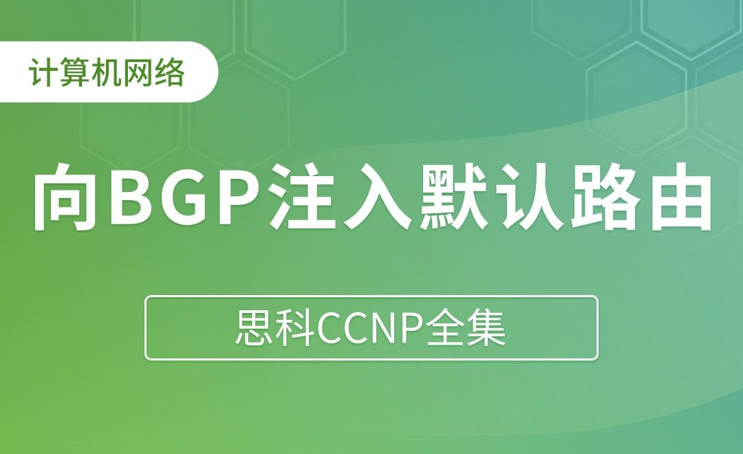 向BGP注入默认路由 - 思科CCNP全集