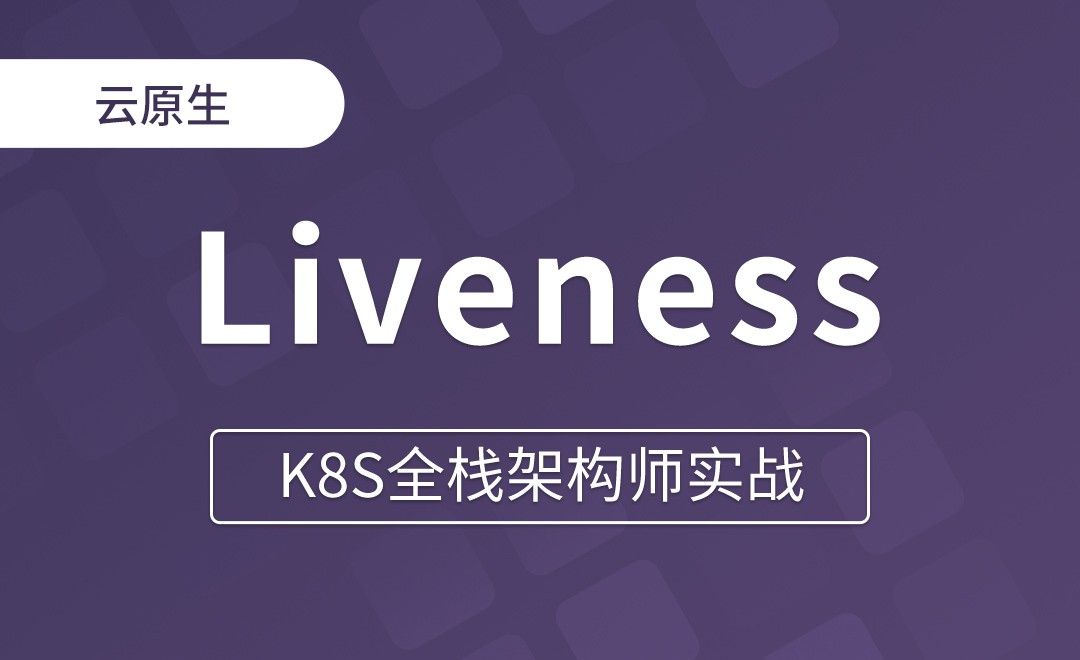 【第六章】Liveness和ReadinessProbe - K8S全栈架构师实战