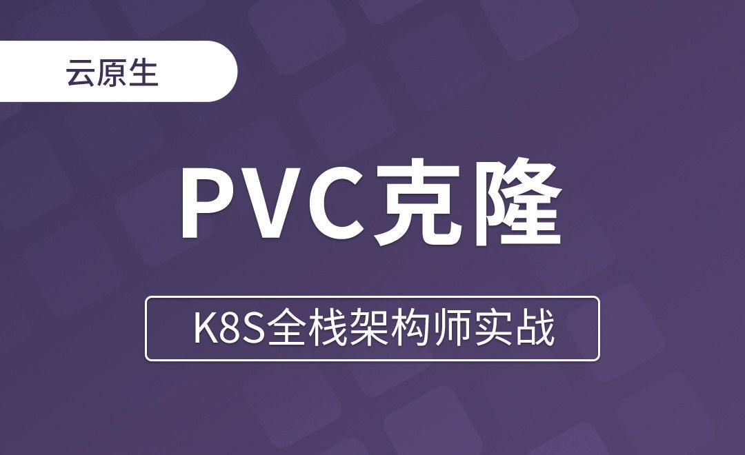 【第十四章】PVC克隆 - K8S全栈架构师实战