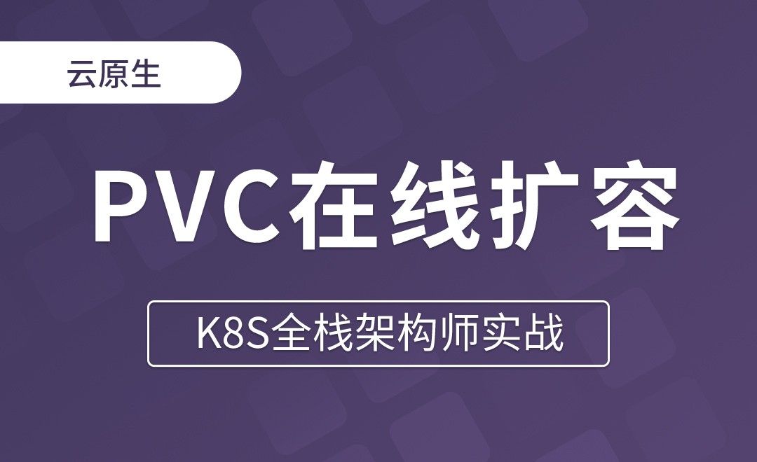 【第十四章】PVC在线扩容 - K8S全栈架构师实战