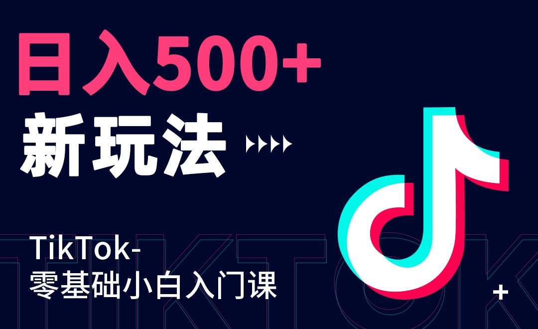 日入500+新玩法-TikTok跨境电商01
