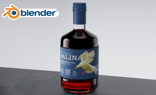 Blender-红酒包装设计