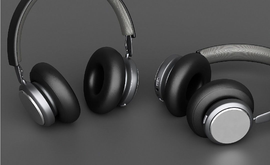 C4D-头戴耳机听筒 耳机线接口建模