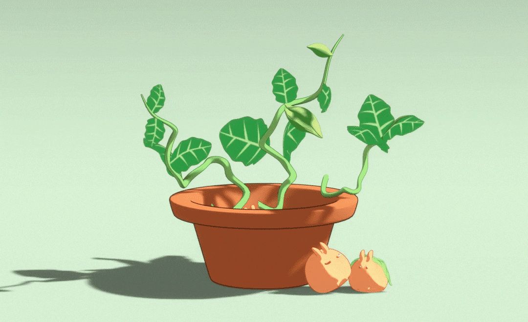 Blender-植物材质制作-卡通小宠物三渲二
