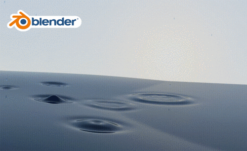 Blender-下雨动画