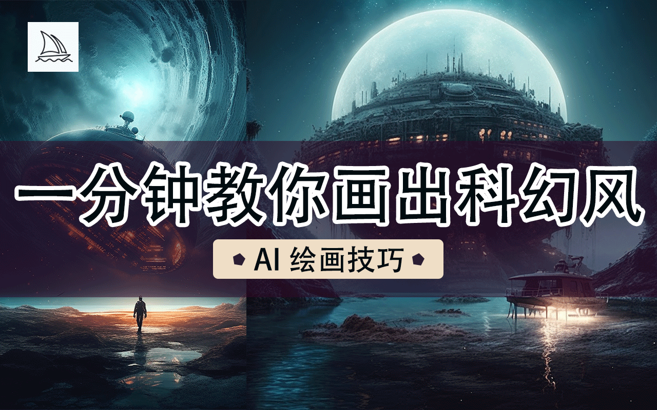 Midiourney教你画出科幻风AI绘画技巧 - 3D数字教程_Midjourney - 虎课网
