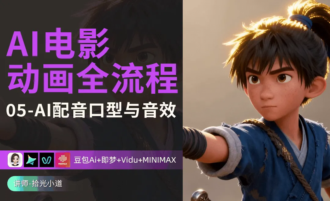 AI配音口型与音效 - AI电影动画全流程