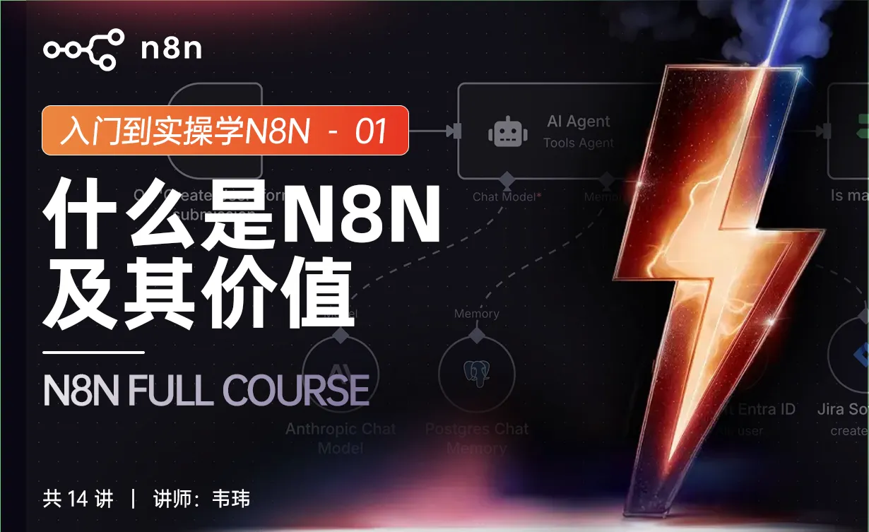 什么是n8n及其价值 - n8n零基础入门到实操