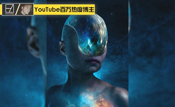 PS-科幻风宇宙女神合成海报