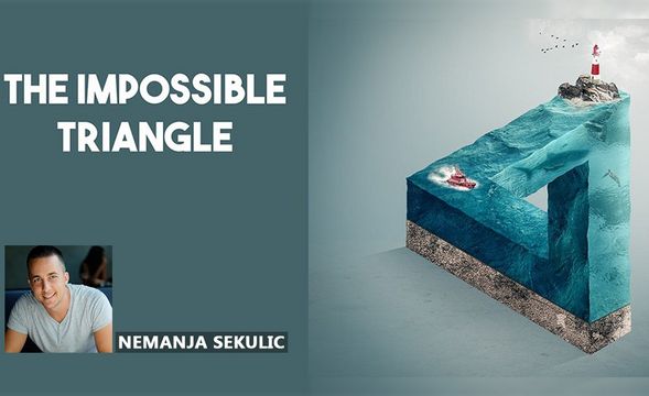 PS-海洋与不可能的三角形创意合成