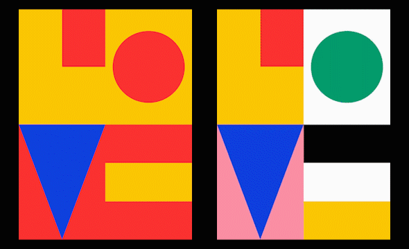 AE-LOVE动态艺术海报教程