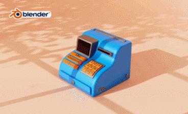Blender-收银机动态部分